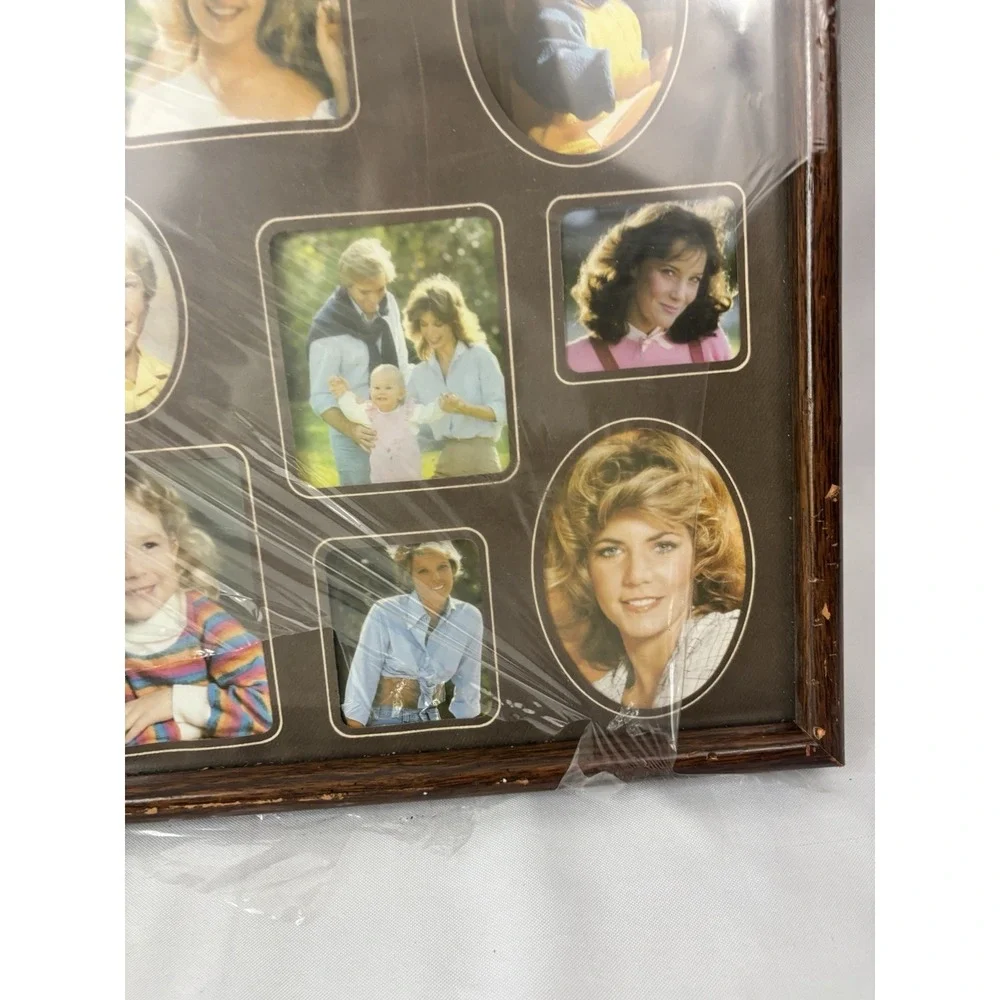 Intercraft Collage Picture Frame 21x17 Large Family Photo Wood Wall Vintage